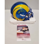 Aaron Donald signed Los Angeles Rams speed mini football helmet JSA Authenticated